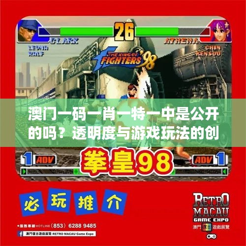 澳门一码一肖一特一中是公开的吗？透明度与游戏玩法的创新
