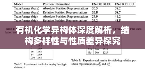 有机化学异构体深度解析，结构多样性与性质差异探究